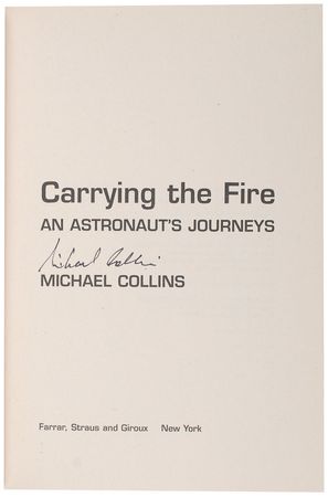 Lot #9309 Michael Collins Signed Book - Image 1