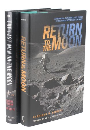 Lot #9466 Gene Cernan and Harrison Schmitt Set of Two Signed Books - Image 1