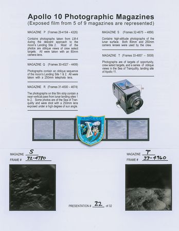 Lot #9262 Apollo 10 Lunar Orbit Still Photographic Film Negatives - Image 2