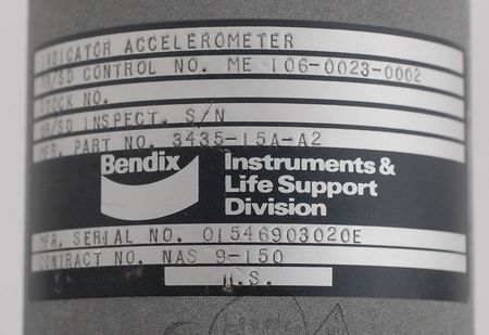 Lot #9158 Apollo CM Block II Acceleration Gauge - Image 2