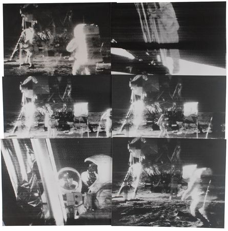 Lot #9316 Apollo 11 Original NASA Photographs of Neil Stepping on the Moon - Image 1