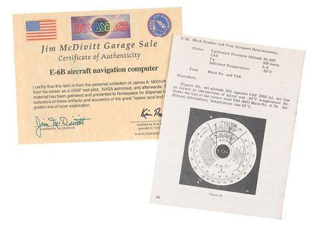 Lot #9253 Jim McDivitt’s E-6B Aircraft Navigation Computer - Image 3