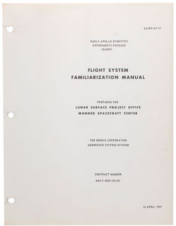 Lot #9319 Early Apollo Familiarization Manual - Image 2