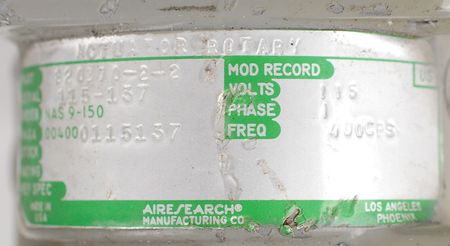 Lot #9163 Apollo Environmental Control Unit Shutoff Valve - Image 4