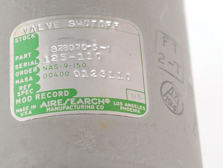Lot #9163 Apollo Environmental Control Unit Shutoff Valve - Image 6