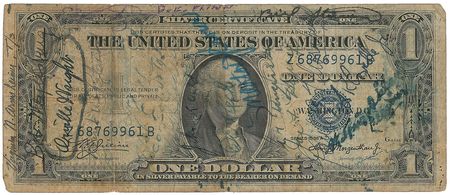 Lot #9003 Orville Wright Signed Short Snorter