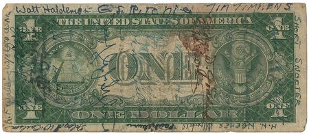 Lot #9003 Orville Wright Signed Short Snorter - Image 2