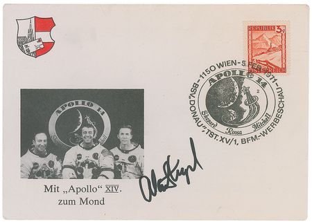 Lot #9393 Shepard, Mitchell. and Cernan Collection of Three Signed Covers - Image 3