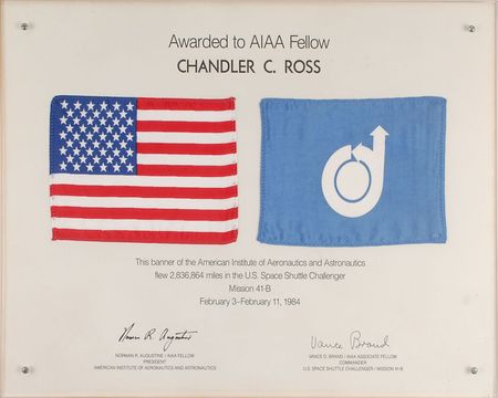 Lot #9496 STS-41-B Flown Emblem Display - Image 1