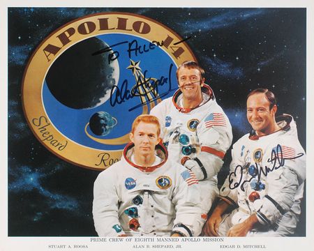 Lot #9389 Alan Shepard and Edgar Mitchell Collection of Three Items - Image 2