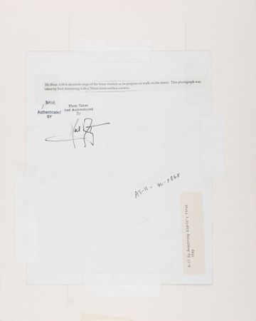 Lot #9284 Neil Armstrong Twice-Signed Photograph - Image 2