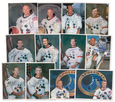 Lot #9187 Collection of Twelve Moonwalker Signed Photographs - Image 1