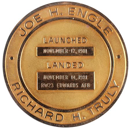 Lot #9490 Dave Scott’s STS-2 Robbins Medal - Image 2