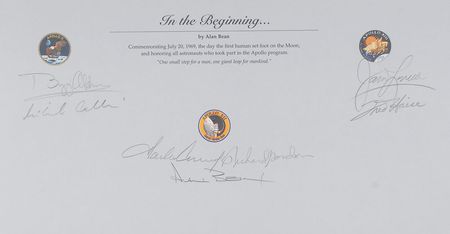 Lot #9195 Apollo Astronauts Signed Lithograph - Image 4