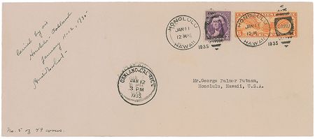 Lot #9014 Amelia Earhart Flown Cover - Image 1