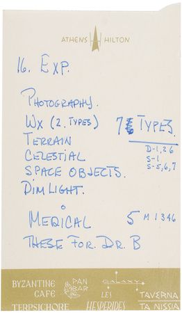 Lot #9114 Gemini 5: Charles Conrad?s Flown Page - Image 1