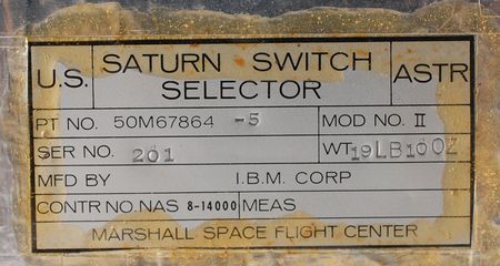 Lot #9171 Saturn Rocket Switch Selector - Image 3