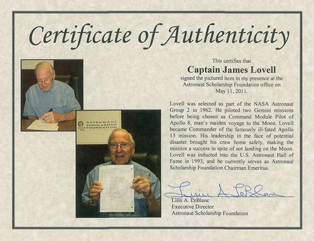 Lot #9358 James Lovell?s Apollo 13 Flown Checklist Page - Image 3