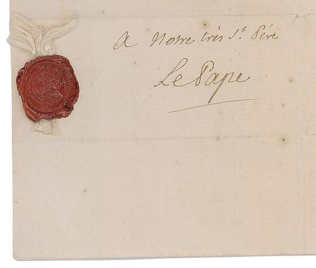 Lot #339 King Louis XV: Louis the Beloved addresses the Pope - Image 2