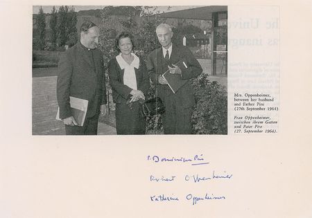 Lot #290 Robert Oppenheimer Signature - Image 1