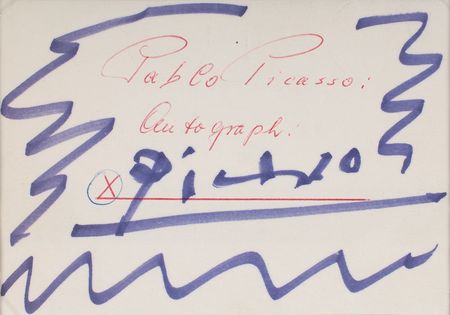 Lot #626 Pablo Picasso Signature - Image 1