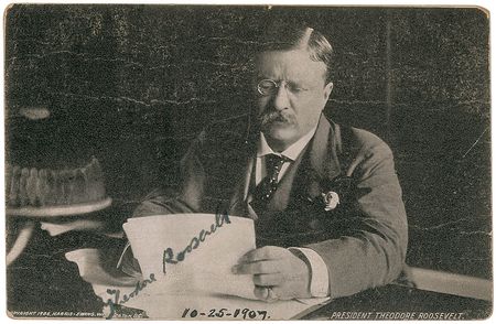Lot #62 Theodore Roosevelt Signed Photograph - Image 1