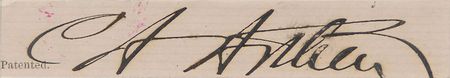 Lot #115 Chester A. Arthur Signature - Image 2
