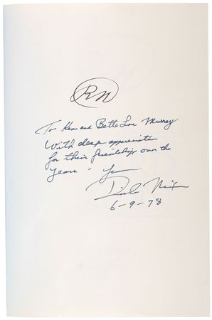 Lot #153 Richard Nixon Book - Image 1