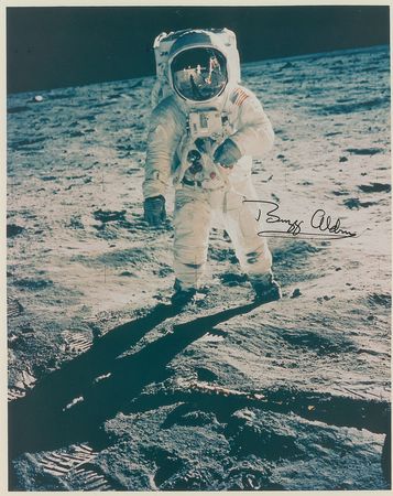 Lot #552 Buzz Aldrin Signed Photographs - Image 1