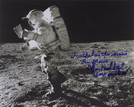 Lot #589 Edgar Mitchell Signed Photographs - Image 1