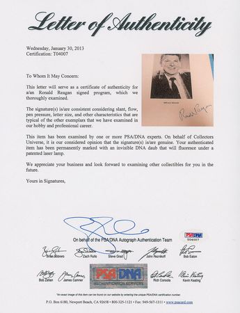 Lot #162 Ronald Reagan Program - Image 3