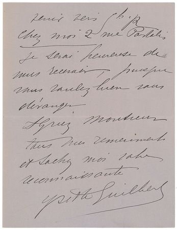 Lot #926 Yvette Guilbert - Image 2