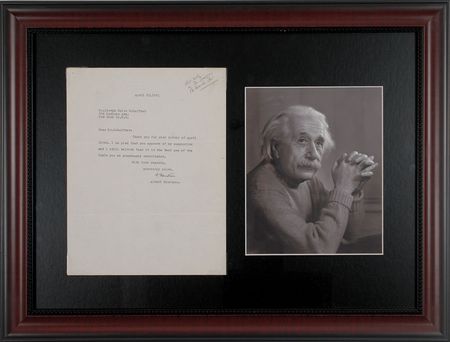 Lot #281 Albert Einstein: Supporting Jewish refugees in postwar America - Image 1