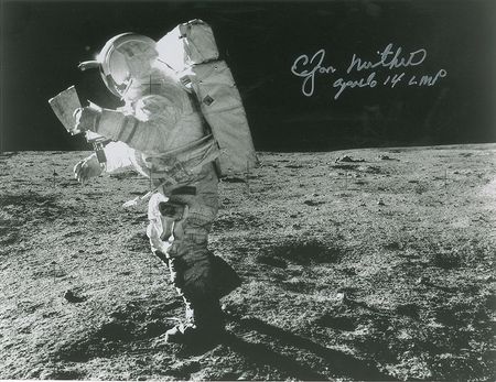 Lot #588 Edgar Mitchell Signed Photographs - Image 1