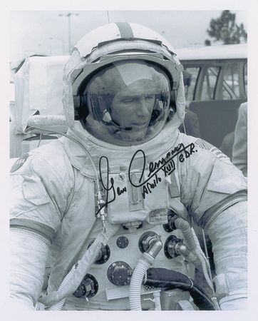 Lot #602 Gene Cernan Signed Photographs - Image 1
