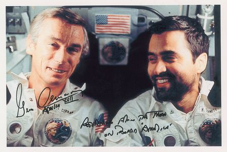 Lot #600 Apollo 17 Signed Photographs - Image 2