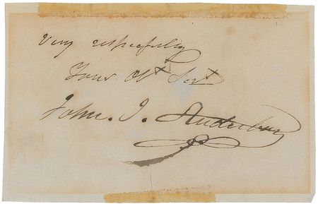 Lot #611 John J. Audubon Signature - Image 1