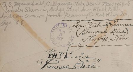Lot #208 Gordon W. ?Pawnee Bill? Lillie and Richard ?Diamond Dick? Tanner - Image 1
