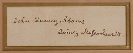 Lot #11 John Quincy Adams Signature - Image 2