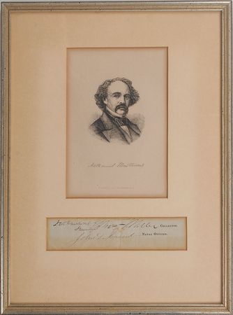 Lot #724 Nathaniel Hawthorne Signature - Image 1