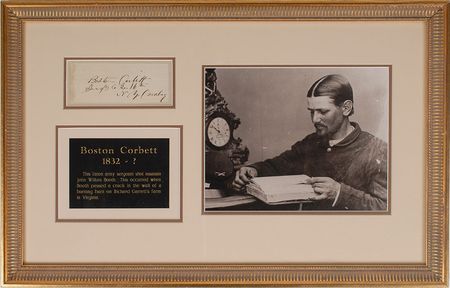 Lot #444 Boston Corbett Signature - Image 1