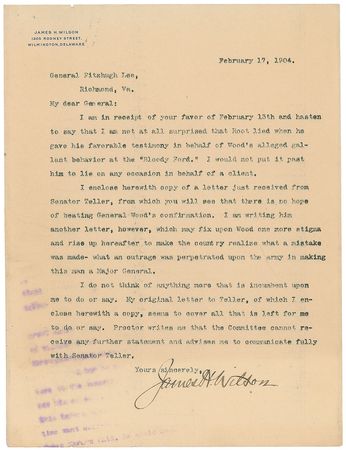 Lot #513 Fitzhugh Lee and James H. Wilson - Image 1