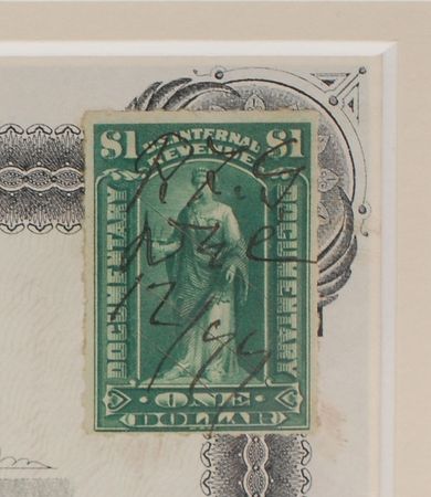 Lot #261 Pat Garrett: Billy the Kid?s killer invests in gold?a rare triple-signed certificate - Image 4