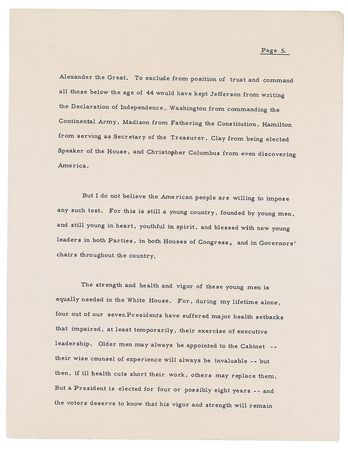 Lot #94 John F. Kennedy: 
