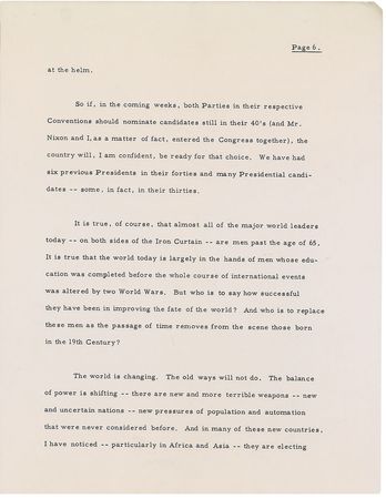 Lot #94 John F. Kennedy: 