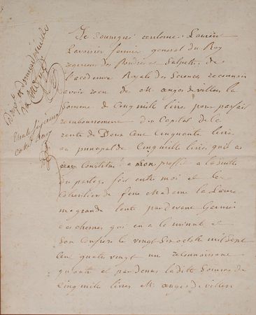 Lot #285 Antoine Lavoisier: “Regulator of powders and saltpetre of the Royal Academy of Science” - Image 3