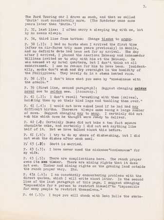 Lot #538 Charles Lindbergh: Lindbergh focuses on his conservation efforts: ?Only a fraction of my life for the last forty years has been devoted to aviation? - Image 3
