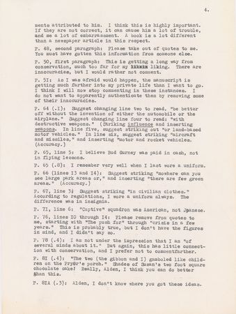 Lot #538 Charles Lindbergh: Lindbergh focuses on his conservation efforts: ?Only a fraction of my life for the last forty years has been devoted to aviation? - Image 4