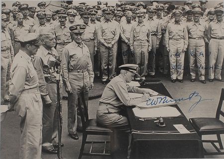 Lot #470 Chester Nimitz Signed Photograph - Image 1