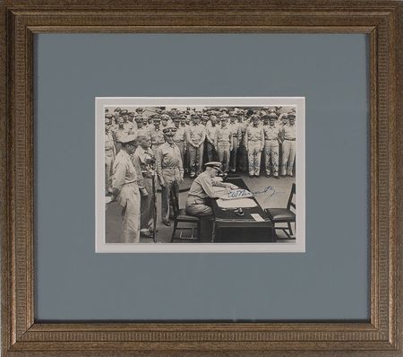 Lot #470 Chester Nimitz Signed Photograph - Image 2